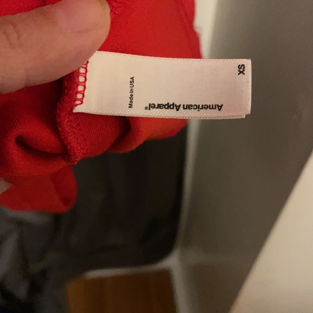 Euc red American apparel red midi dress - Picture 3 of 4